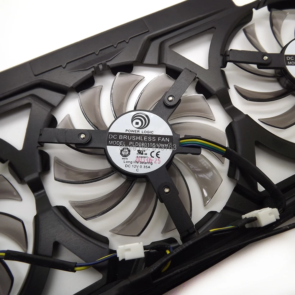 Вентилятор PLD08010S12HH для видеокарты Gigabyte GeForce GTX670 видеокарта с кулером на 4 ГБ и