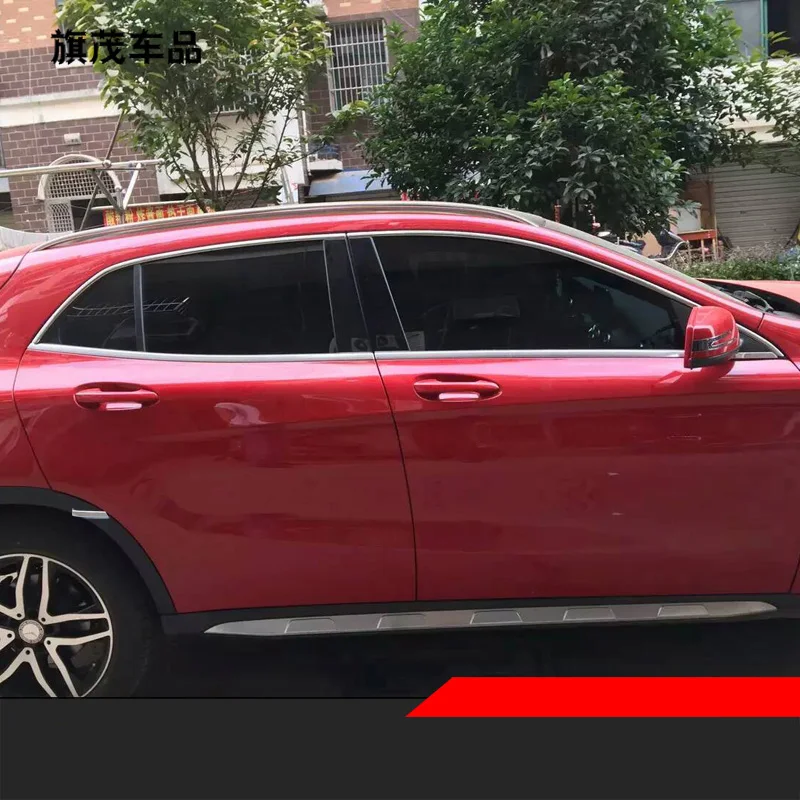 Lsrtw2017 304 Автомобильная оконная накладка из нержавеющей стали для mercedes benz GLA220 GLA200