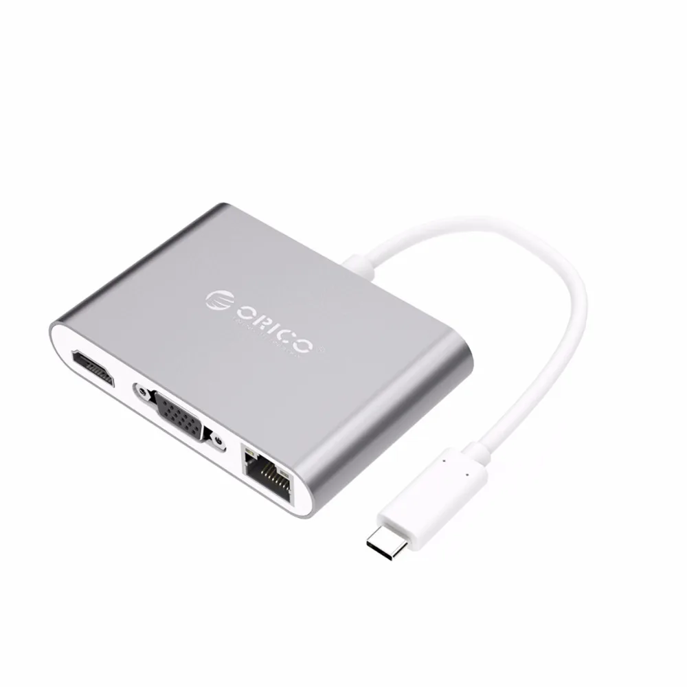 ORICO usb хаб USB C к HDMI VGA type PD адаптер для Mac/samsung Galaxy/huawei 3 0 концентратор RJ45|USB-хабы| |