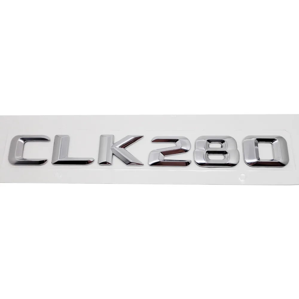 CLK280 Для Mercedes CLK W208 W210 CLK200 CLK230 CLK240 CLK280 CLK320 CLK350 CLK430 CLK500 CLK550 CLK55 металлический задний Стикеры авто-Стайлинг - Название цвета: CLK280