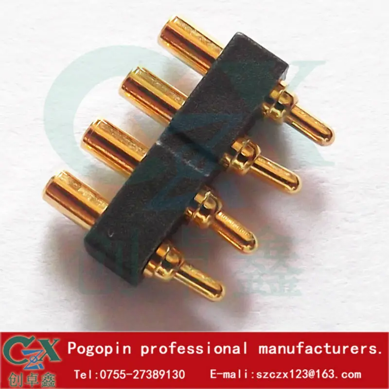 Шаг 2 54 мм pogo pin пружинный позолоченный контактный разъем для смарт блокировки