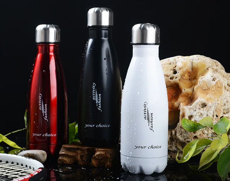 1 шт. Изолированная бутылка для воды с двойными стенками термос кофейные кружки