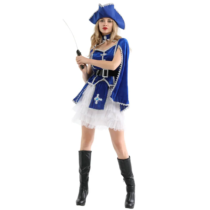 Женский косплей костюм рыцаря воин пирата на Хэллоуин карнавал Пурим парад