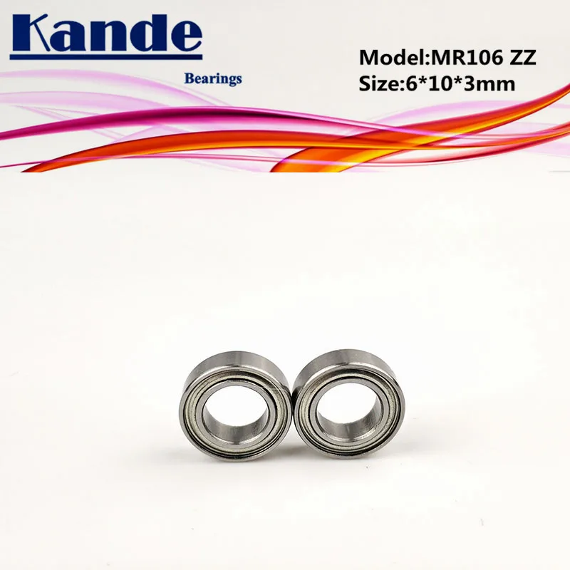Миниатюрные шарикоподшипники Kande MR106ZZ 6x10x3 MR106 10 шт.|Валы| |