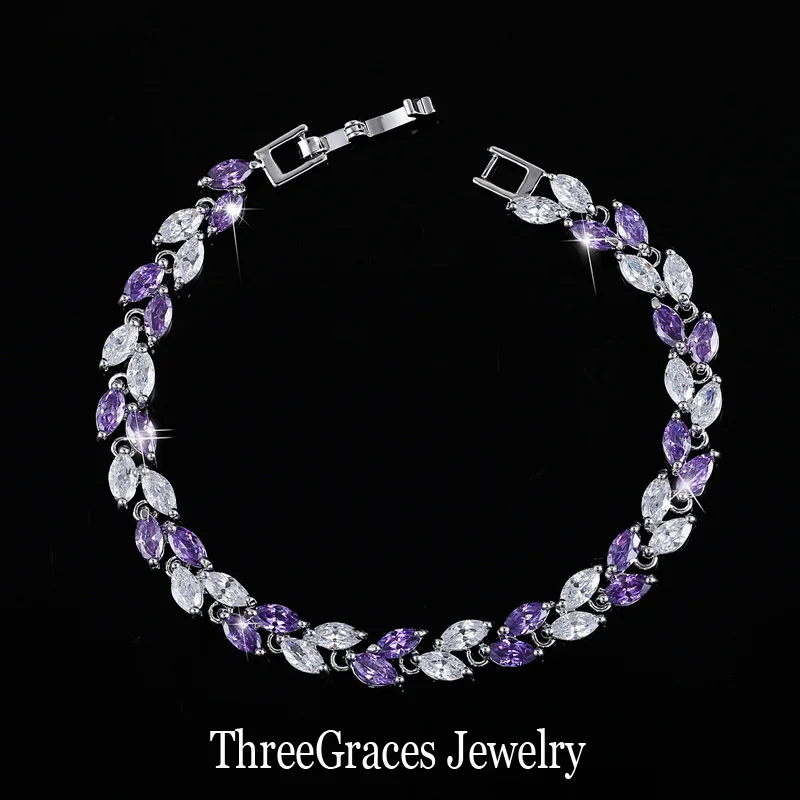 Женские теннисные браслеты ThreeGraces ювелирные изделия известного бренда TG в форме