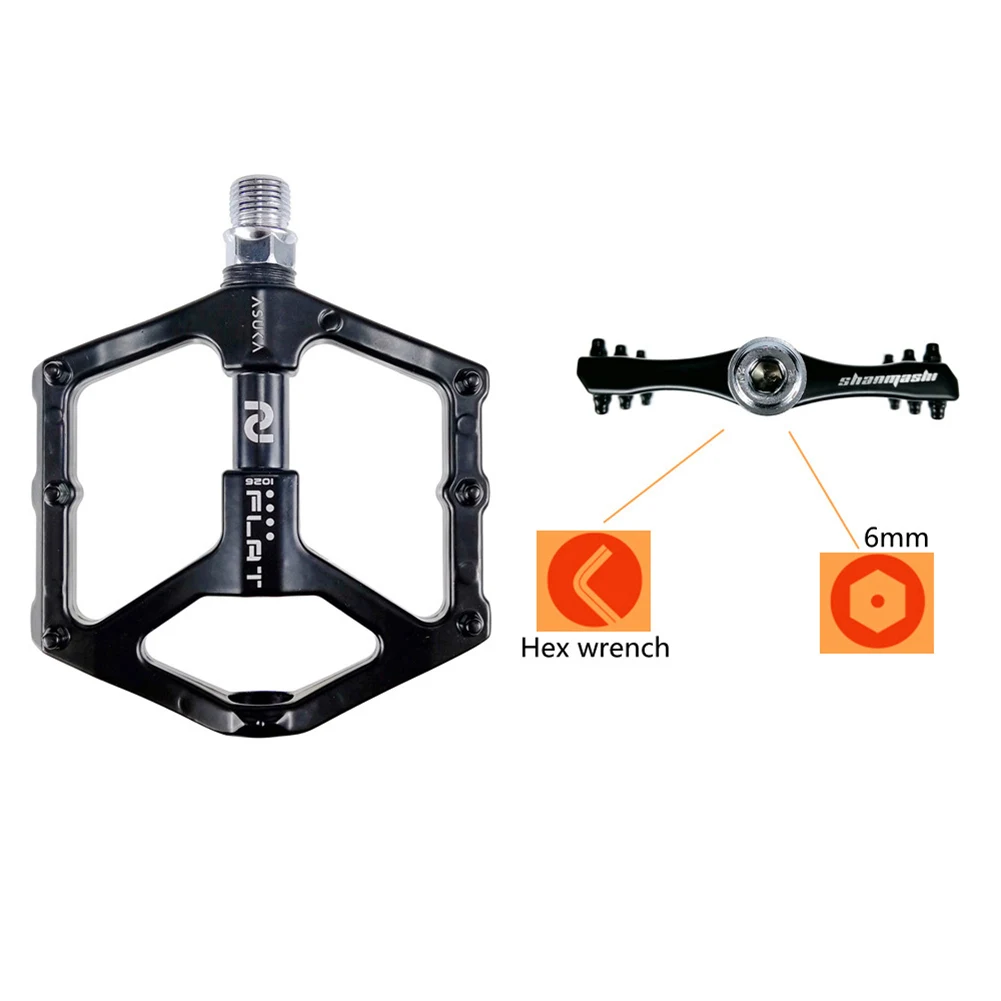 Алюминиевые педали для велосипеда MTB Нескользящая педаль герметичный подшипник