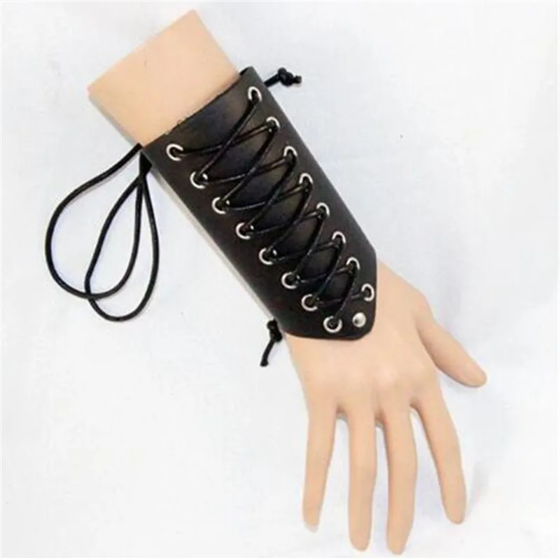 Игра косплей реквизит из натуральной кожи Bracer Arm Armor Warrior стимпанк браслет