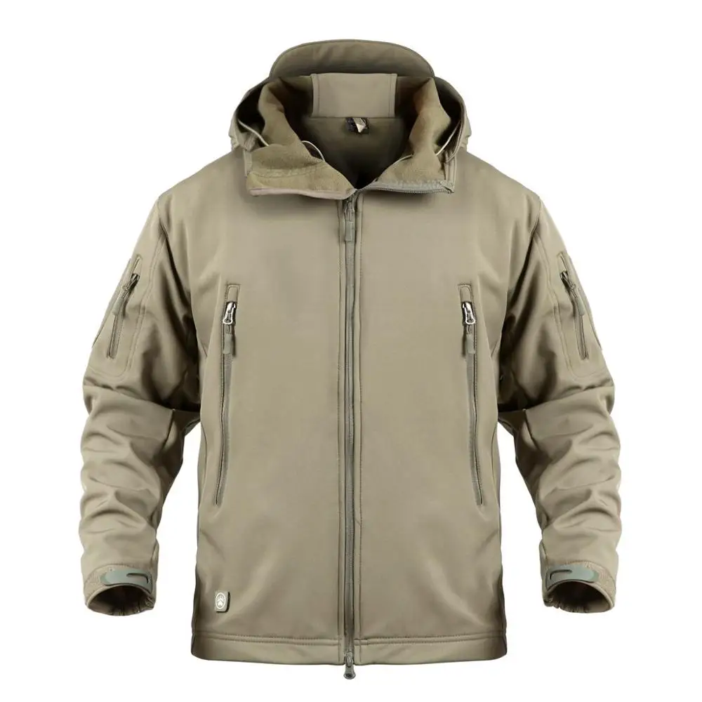 XS-5XL 145 см бюст V5.0 тактическая уличная куртка из кожи акулы Софтшелл мужская охотничья куртка камуфляжной расцветки с капюшоном Женское пальто для кемпинга и альпинизма - Цвет: 4