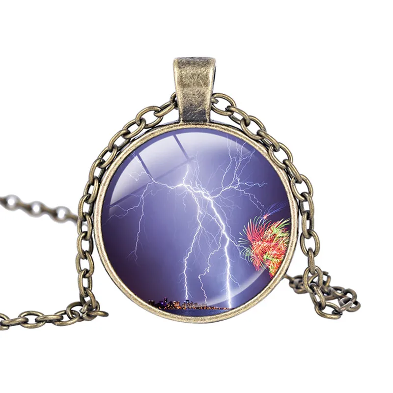 Модное маленькое штормовое ожерелье с облаками кулон красивый гром молния болт