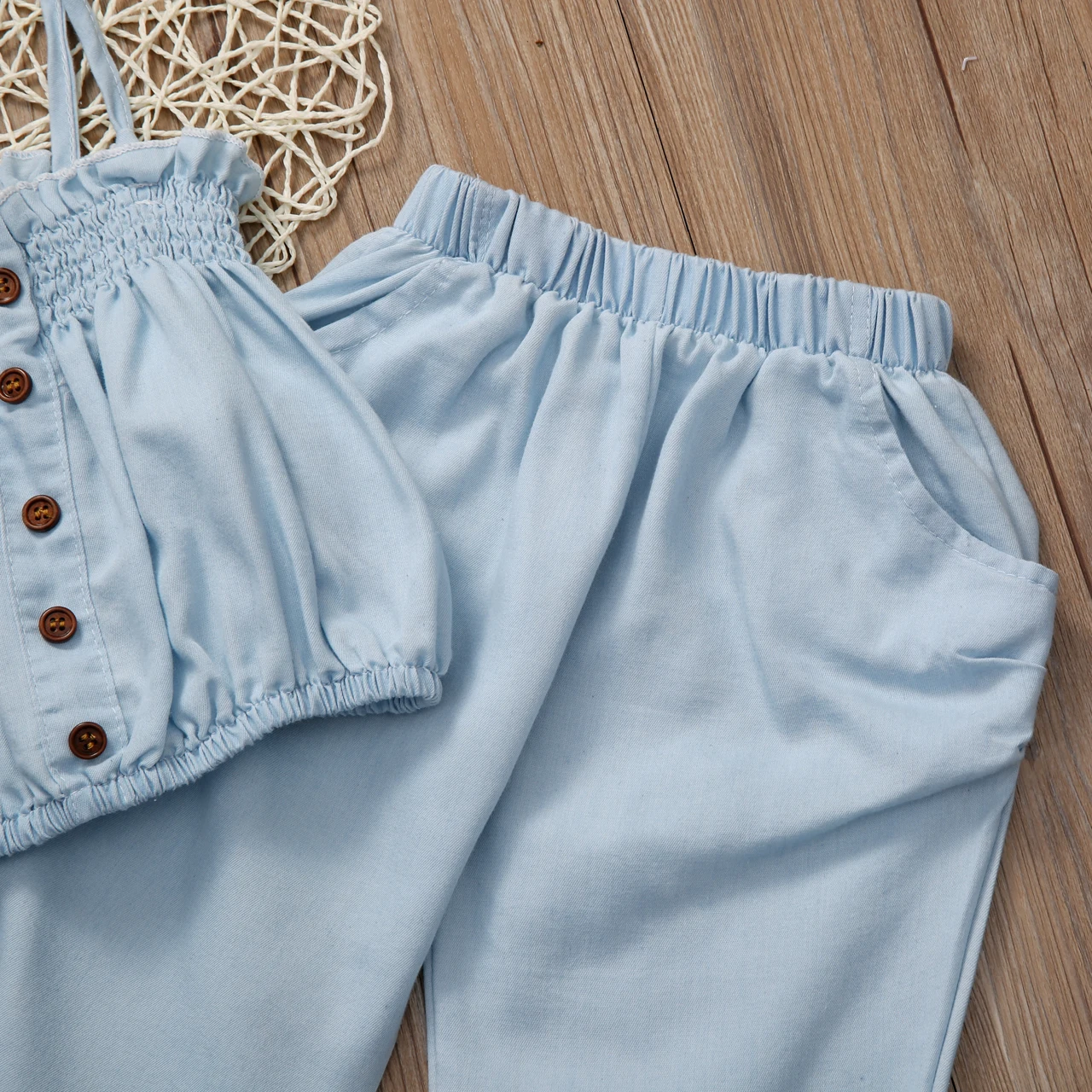 Pudcoco летняя одежда для маленьких девочек детская майка с галстуком синяя блузка