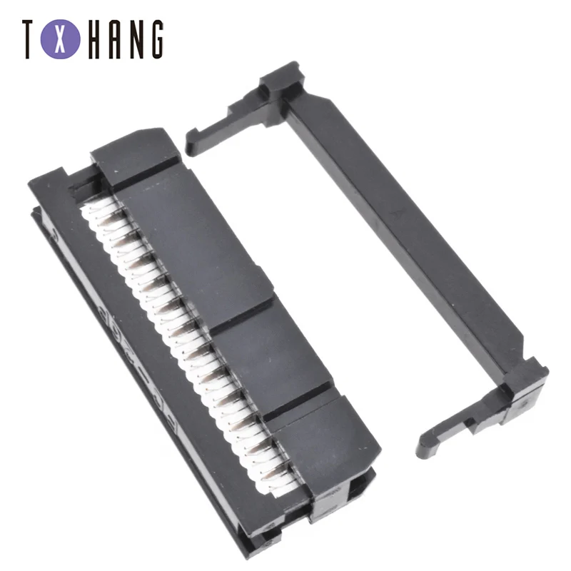 10 шт. 2 54 мм Шаг 2x5 Pin IDC наружный коллектор разъем FC 6P 10P 14P 16P 26P 50P|Интегральные схемы|