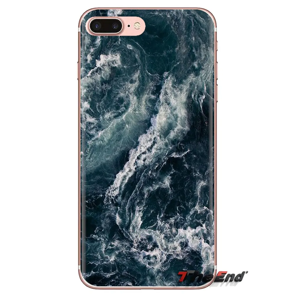 Мягкий чехол для Xiaomi Mi4 Mi5 Mi5S Mi6 Mi A1 A2 5X 6X 8 9 Lite SE Pro Max Mix 2 3 2S Summer nature sea blue Ocean Waves |