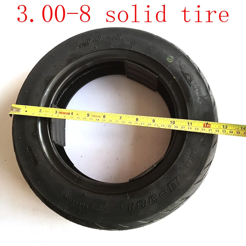 Размер 3,00-8 скутер бескамерные tireвакуумный шины для газовых и электрических скутеров складские транспортные средства мини Мотоцикл мопед " обод