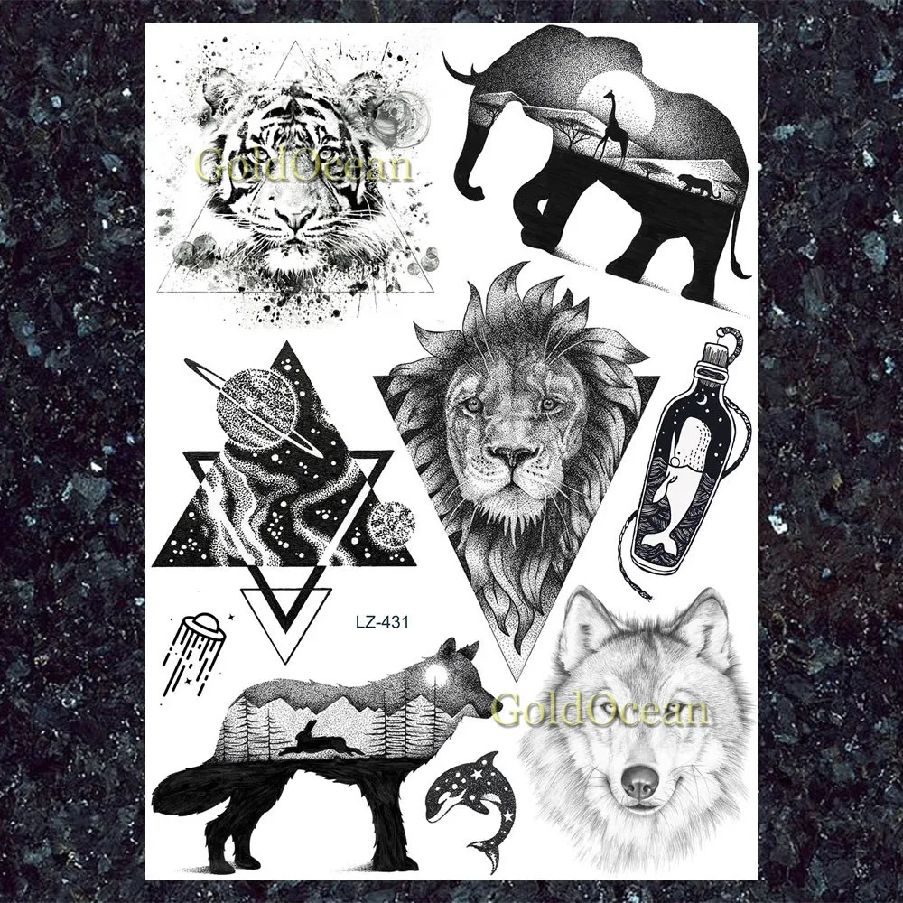 3d-ручка эскиз черный геометрический медведь наклейки искусственные животные