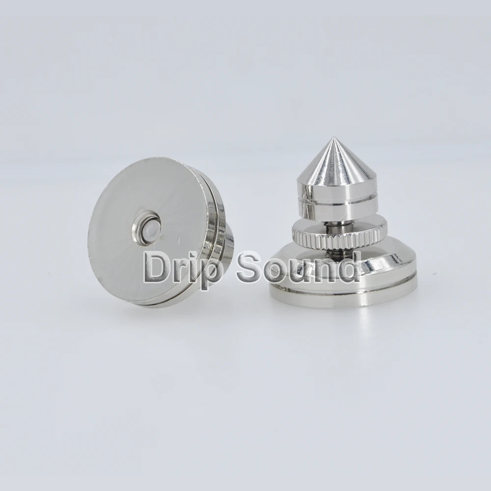 

4PCS 28mm Speaker Copper Spike Isolation Shockproof Stand Feet Speaker Base Pads #Silver