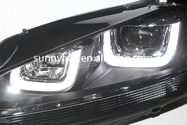 Для VOLKSWAGEN Golf 7 светодиодный ангельские глазки двойной u-образный светильник s