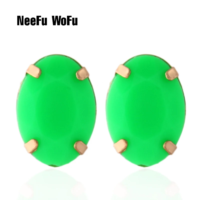 Флуоресцентные полимерные серьги NeeFu WoFu фабричные модные ювелирные изделия |
