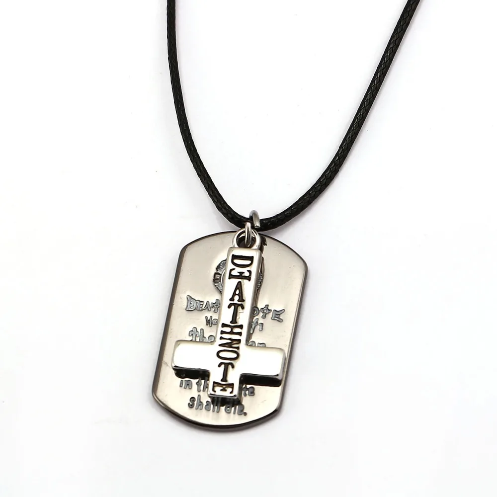 HSIC Новинка 2017 аниме Death Note Cross подвеска ожерелье чокер собака бирка для женщин