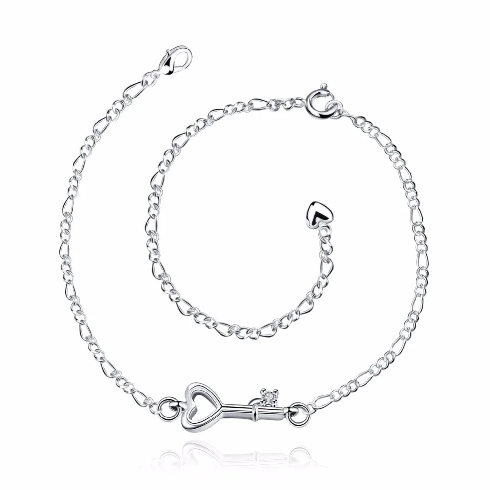 Браслет на лодыжку женский с серебряным покрытием 925|ankle bracelet|ankle bracelets for womenanklet chain