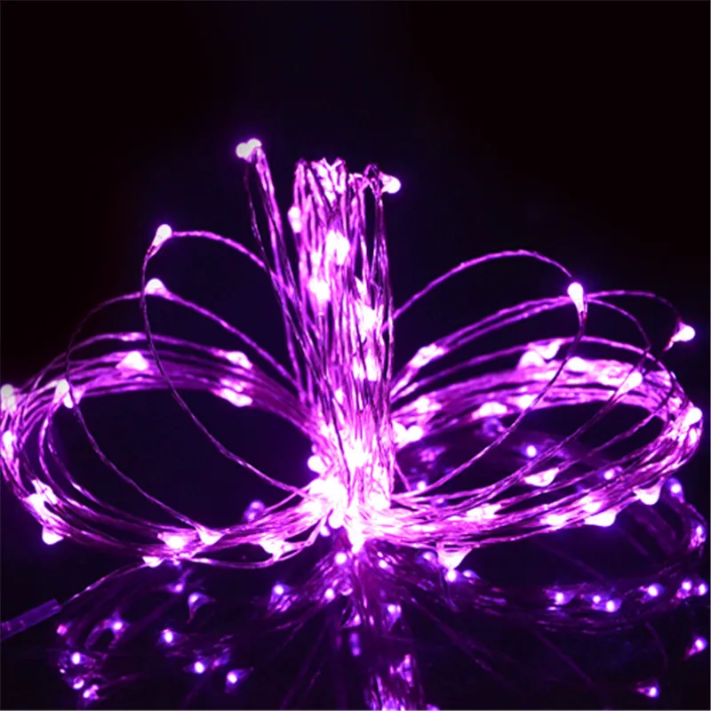 Foxanon 5 м праздничный свет DC12V RGB медная Водонепроницаемая Рождественская лента