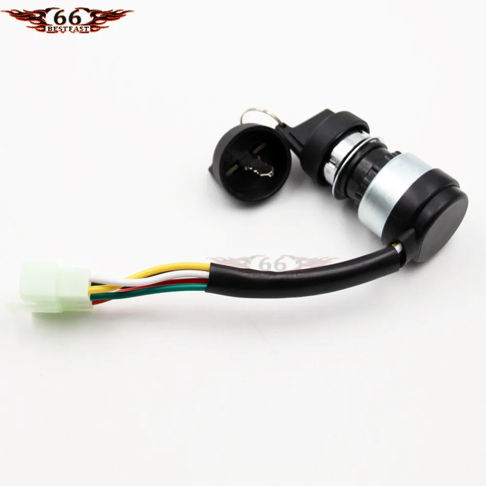 Переключатель зажигания UTV GO KART COOLSTER ATV 5 контактный провод китайский 50 150 250CC SUNL