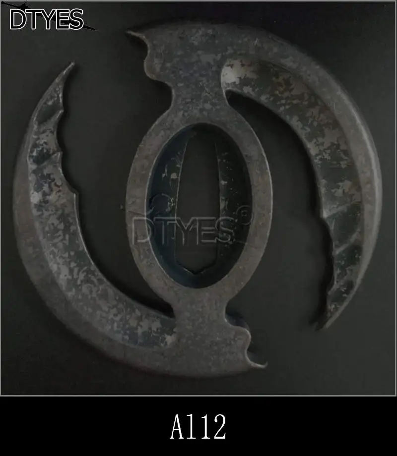 Сплав японские аксессуары для мечей Tsuba Красивая защита для катаны вакизаши Танто 3,2 см ширина(около хабаки) лезвие Al01-Al32 - Цвет: Al12