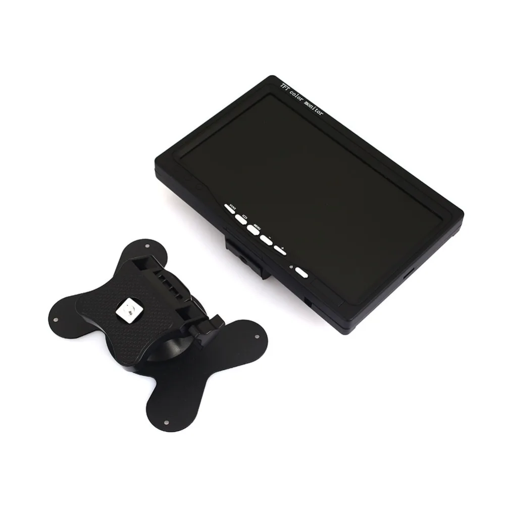 7 &quotHD 1024*600 TFT ЖК дисплей HDMI VGA вход DVD VCR автомобильный монитор заднего вида для CCTV