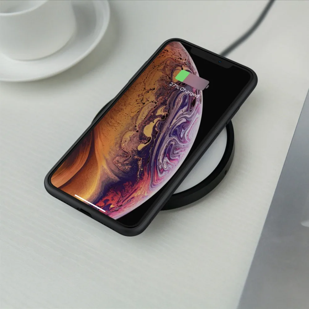 Чехол NILLKIN Magic для iPhone XR, чехол QI, беспроводной зарядный приемник, задняя крышка с магнитным автомобильным держателем для iPhone XS Max