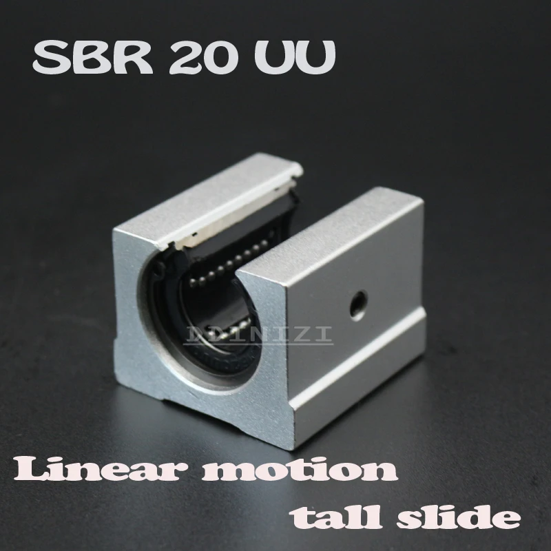 Линейный подшипник SBR20UU SBR20 2 шт./лот 20 мм открытый линейный скользящий блок рельс