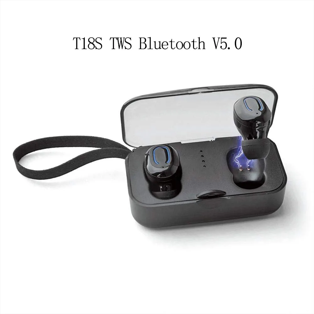 2019 Новинка T18S невидимые Bluetooth наушники 5 0 TWS мини беспроводные стерео глубокий бас