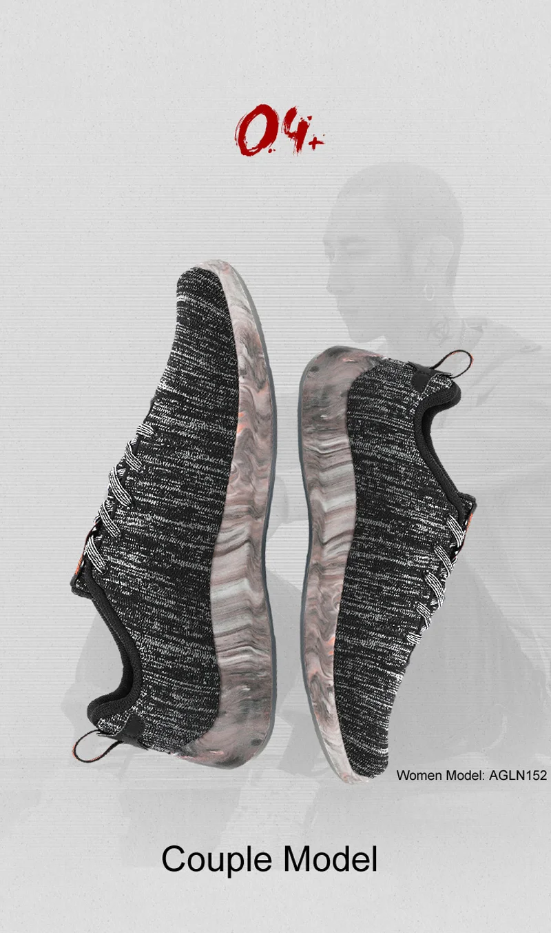 Li-Ning/Мужская обувь из флока, на низком каблуке, для образа жизни, однотонные Тканные, дышащая, пригодная для носки, спортивная обувь, кроссовки для отдыха, AGLN141 YXB230