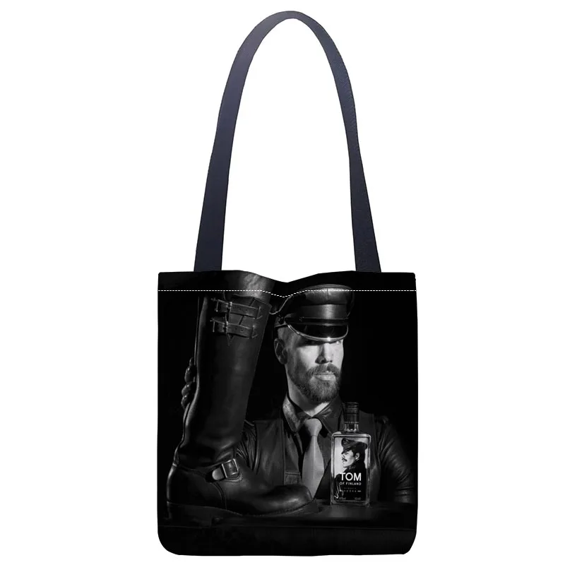 Сумка через плечо Tom of Finland холщовая с принтом логотипом на заказ | Багаж и сумки