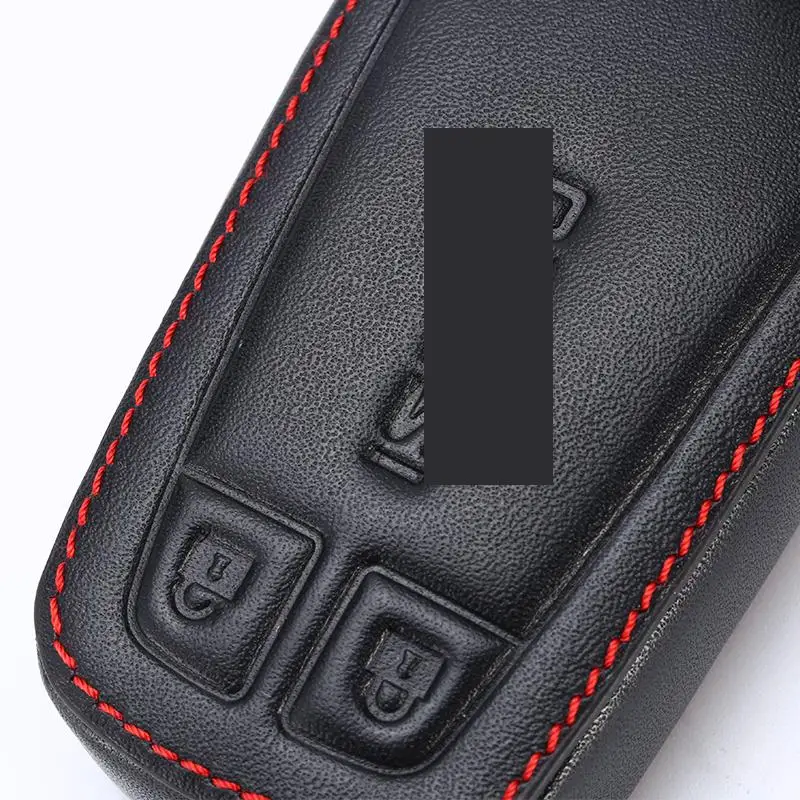 Кожаный чехол для ключей автомобиля 2 кнопки нового Isuzu D max/Mu x автомобильный с