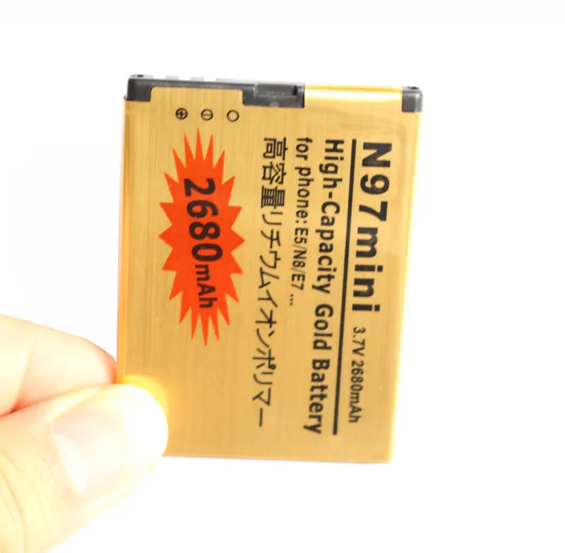 Ciszean 10 шт./лот 2680 мА/ч BL-4D BL 4D BL4D золото запасная батарея для Nokia N97 мини N8 N8-00 E5 E5-00 E7