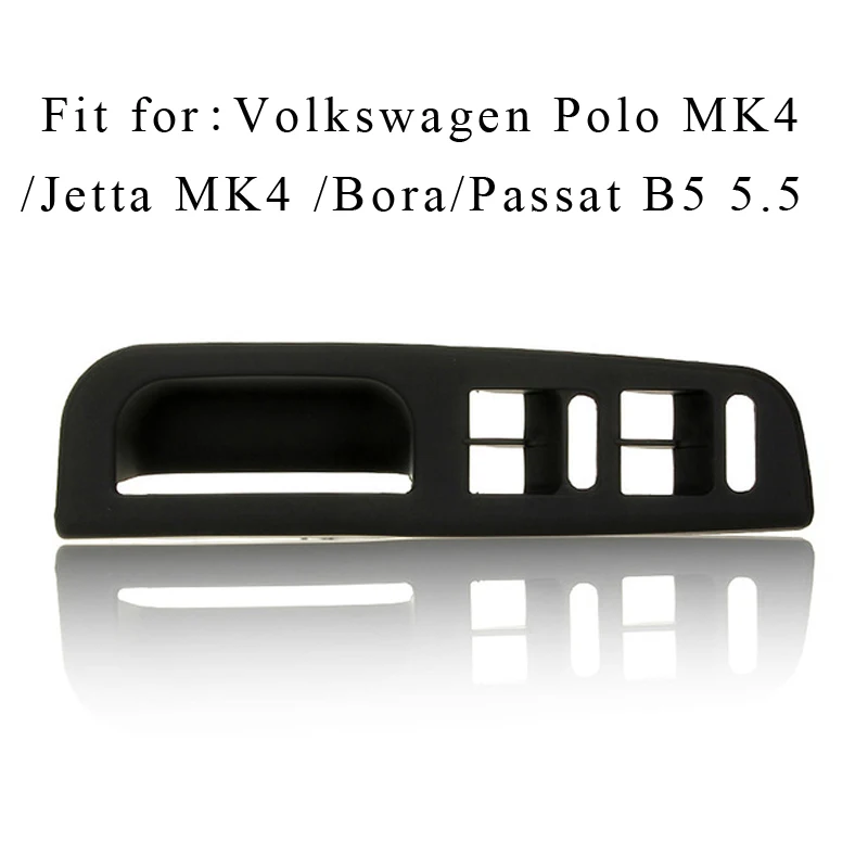 1 компл. Автомобильные чехлы для VW Passat B5 B5.5 Volkswagen Jetta Bora Golf 4 MK4 Кнопка стеклоподъемника панель дверная ручка LHD аксессуары - Цвет: 1 pcs black
