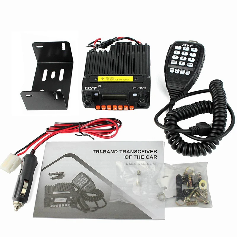 

QYT KT-8900R VHF/VHF/UHF Tri-band 25W 200CH VOX Scan Monitor Scramble DTMF FM Alarm CTCSS DCS Car Radio Walkie Talkie