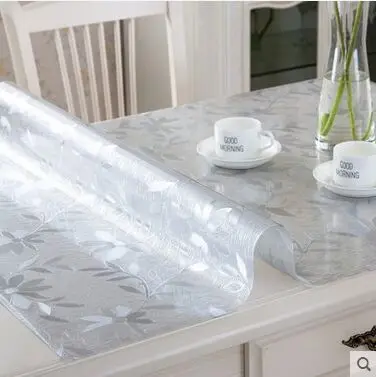 Pvc скатерть Кофе коврики водонепроницаемый масл-доказательство скатерть из мягкого материала для стеклянного стола крышка термостойкие подставки под коврик, подложка под стол - Цвет: H