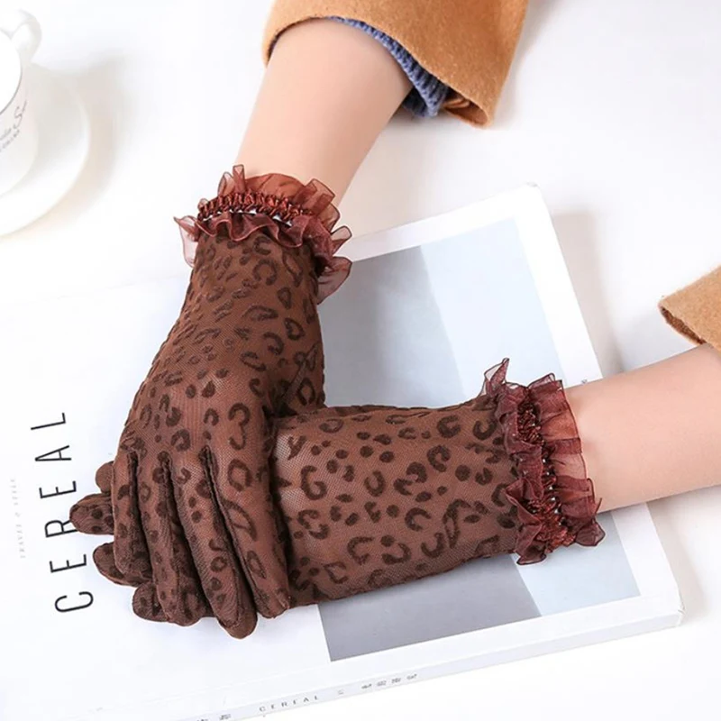 

2018 Fashion,beautiful,women's Summer Uv-proof Driving Gloves Gloves Lace Gloves