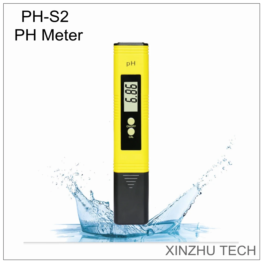 

Новый PH-S2 ручной калибровки PH, цифровой прибор для измерения уровня PH тестер переносной ЖК-дисплей цифровые высокоточные для измерения темп...