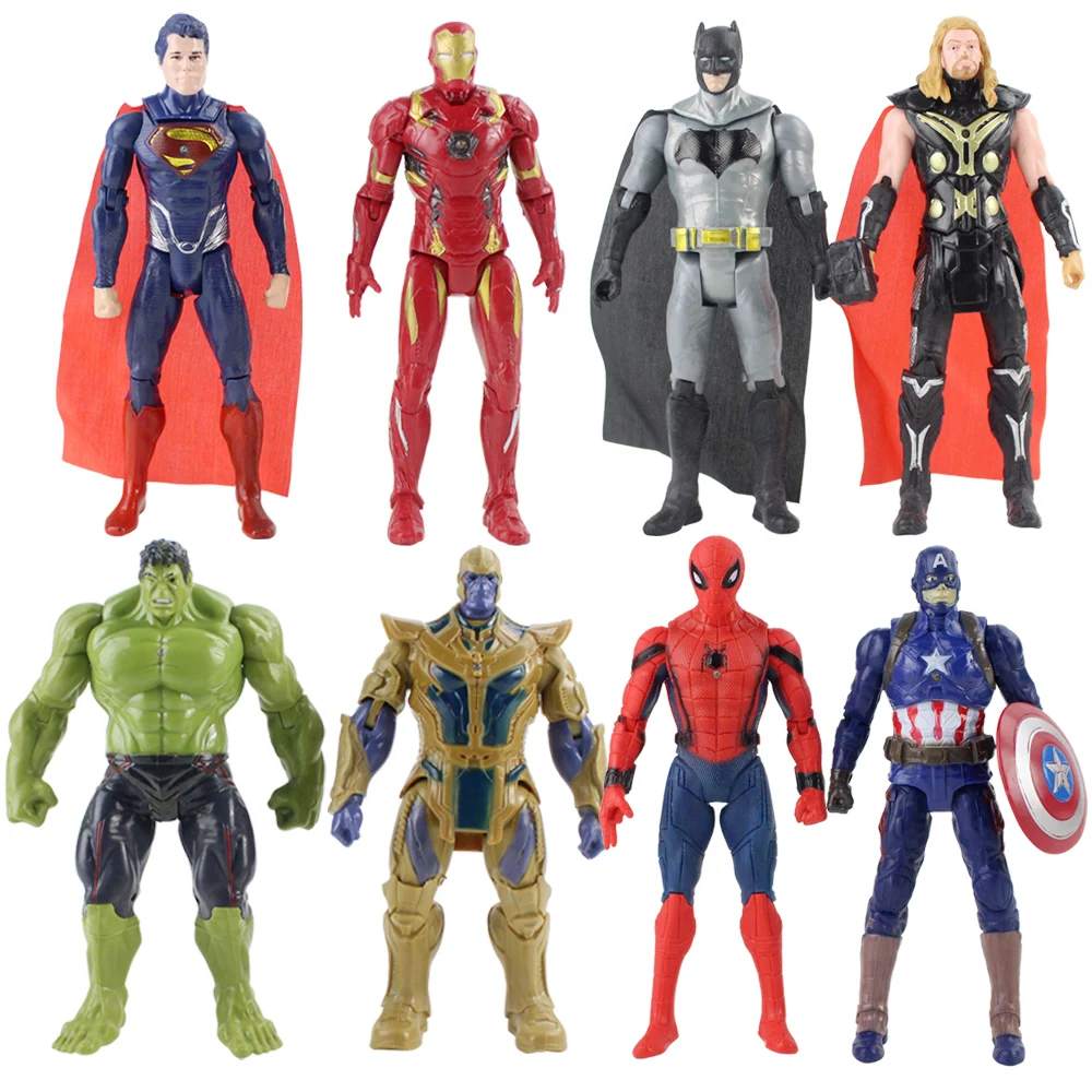 8 шт./лот 17 см Мстители война бесконечности Фигурки игрушки Капитан Америка