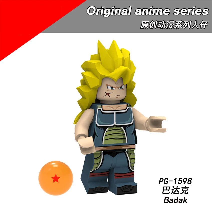 Конструктор Legoing Dragon Balling оригинальный P8182 аниме серия Sun Wukong Vegeta сборка