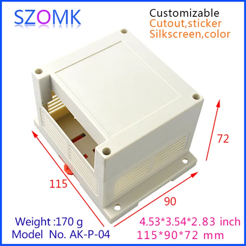 Настраиваемая электроника корпус для печатной платы (4 шт.) 115*90*72 мм