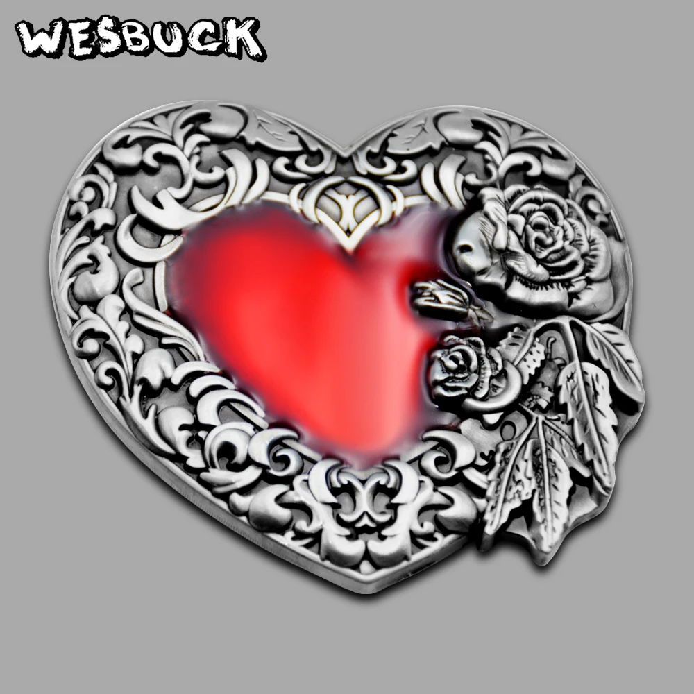 Wesbuck Brand Высокое качество 3D красного цвета с надписью «love Розы модная пряжка на ремешке с поясом из искусственной кожи; классические Для мужчин Wo Для мужчин s джинсы аксессуары праздничные подарки