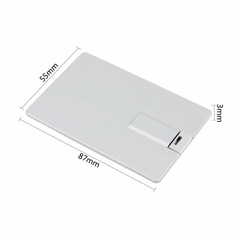 

custom logo 1gb 2gb 4gb 8gb pormo gift metal card usb flash drive Company gift custom credit business metal card USB Flash drive