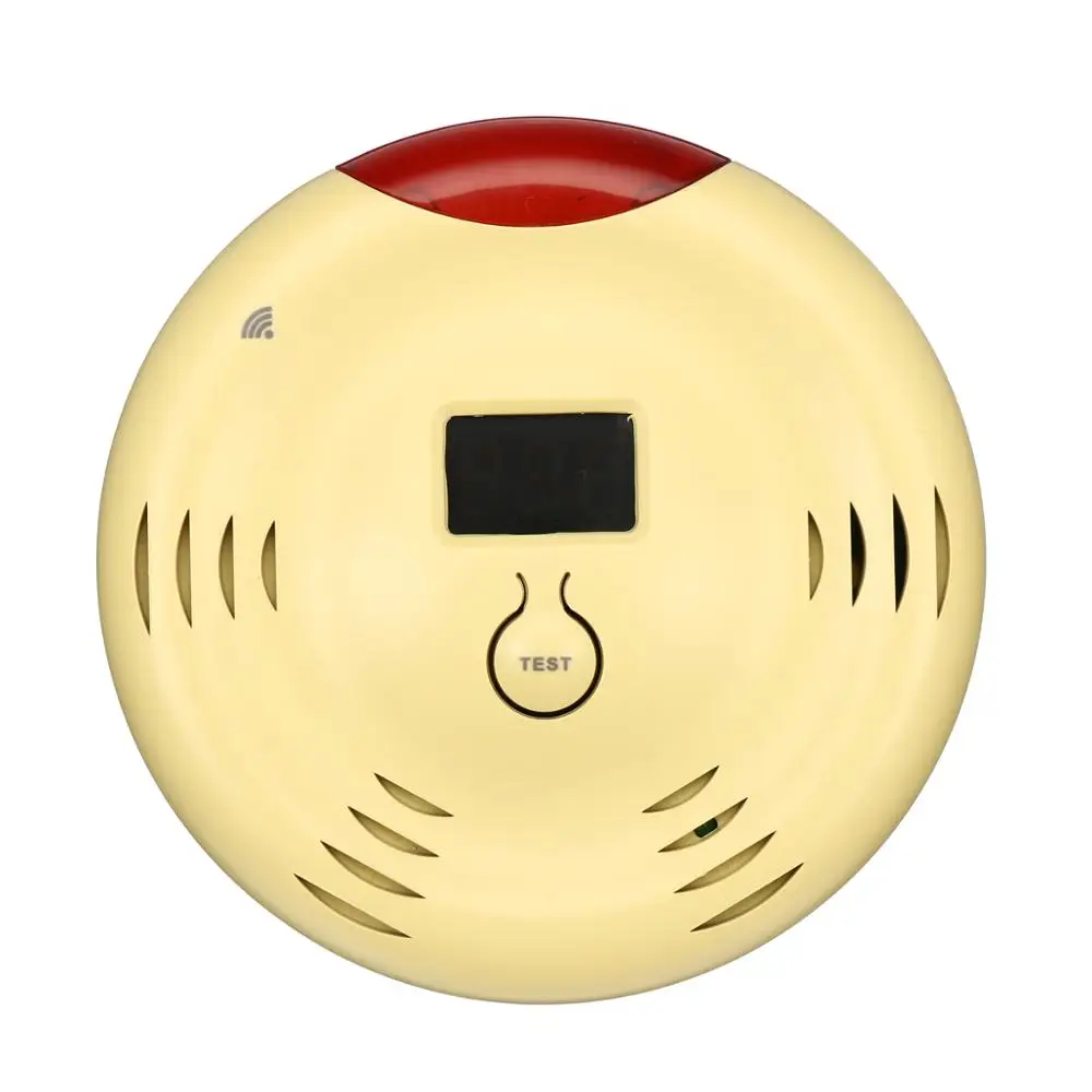 Беспроводной светодиодный детектор горючих газов 2 4 ГГц Wi Fi датчик сигнализации