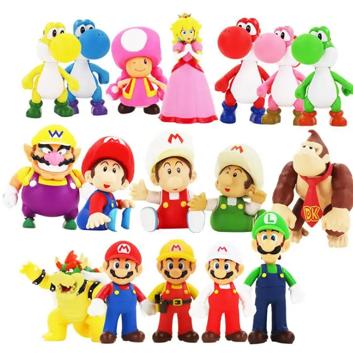 13 см Фигурки &quotСупер Марио&quot игрушки Super Mario Bros Bowser Luigi Koopa Yoshi производитель