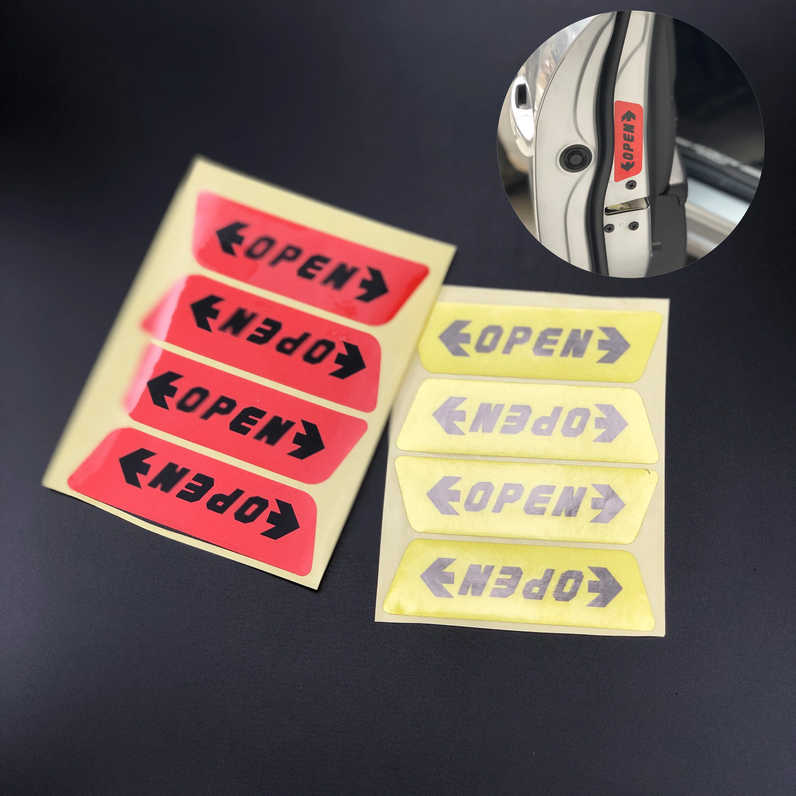 Предупреждающий стикер для открытия автомобильной двери DAIHATSU Kopen Copen DN Trec Compagno Pro U