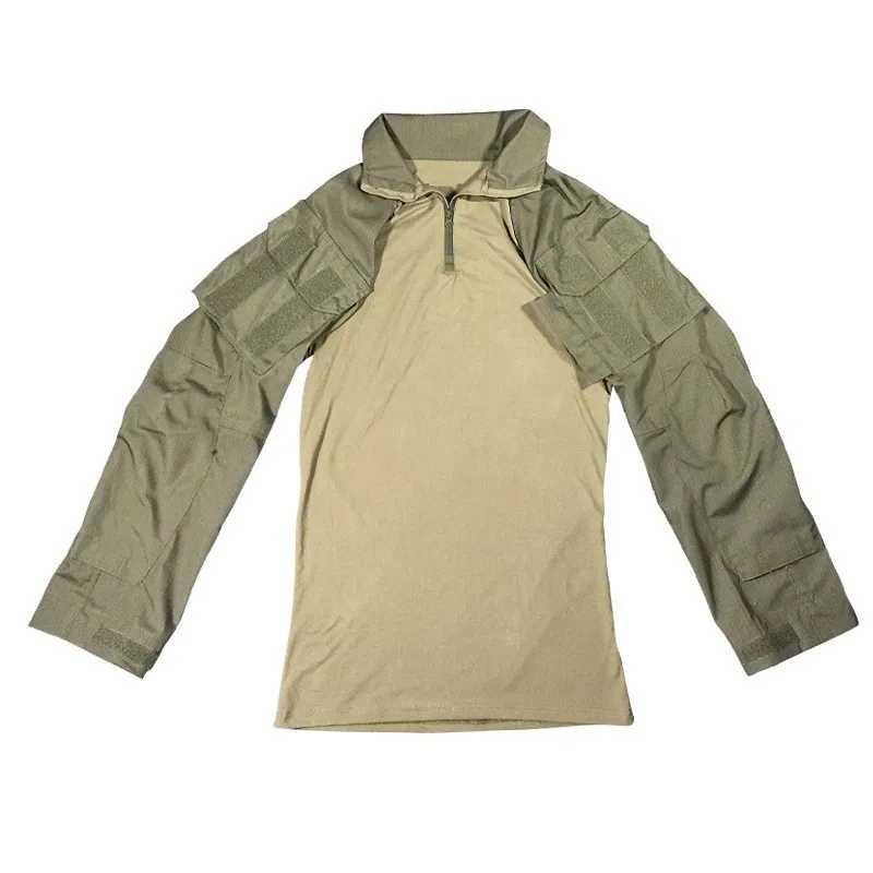 Green Shirt Обновленная Тактическая Военная камуфляжная рубашка, штаны, армейский веер, уличная Боевая тренировочная одежда, полевая CS Экипировка, топы, брюки - Цвет: Green Shirt