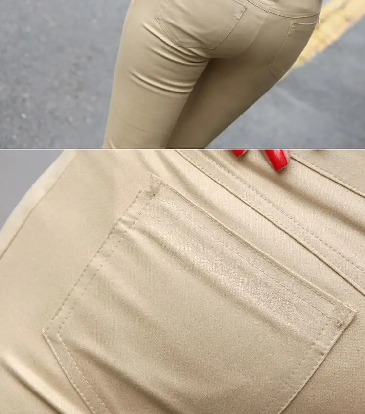 

Nice Vogue Style Candy Color Capris Pants Women Thin Vogue Pants Ladies High Waist Elastic Plus Size S-XXL Pants