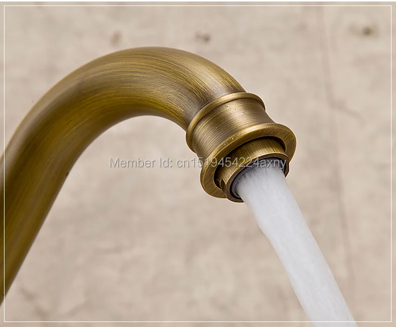 Бесплатная доставка Высота 13 дюймов античная латунь и фарфор кухонная раковина